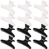 Magic Collection  Butterfly Clamps Black & White 12 pc - URBAN BEAUTE