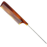 Metal Pin Styling Comb Black/Brown