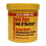 Red fox Tub O Butter Cocoa butter Moisturizing cream 12oz - URBAN BEAUTE