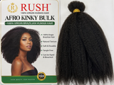 Rush Afro Kinky Bulk  100% Virgin Brazilian Human