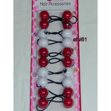 Sherry Hair Accessories Hair Elastic With Red Balls - URBAN BEAUTE