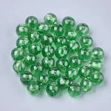 Plastic Beads 205 Clear/Green