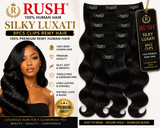 Rush Silky Luxati 8PCS Clips  Remy Hair