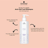 Schwarzkopf SCALP CLINIX Anti-hair Loss Shampoo 300ml - URBAN BEAUTE