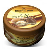 Black & red clay face mask with argan oil 400g - URBAN BEAUTE