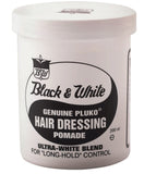Black and white genuine pluko hair dressing pomade strong formula 7.05oz - URBAN BEAUTE