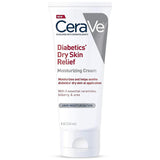 CeraVe Moisturizing Cream for Diabetics Dry Skin | Urea Cream with Bilberry for Face and Body | Fragrance Fre - URBAN BEAUTE