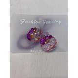 Fashion jewelry pony tailer - PURPLE - URBAN BEAUTE