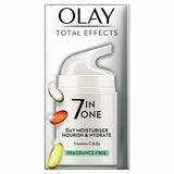 Olay Total Effects Day Cream Moisturiser 7-In-1 Anti-Ageing Fragrance Free 50ml - URBAN BEAUTE