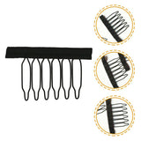 Wig Comb With Cloth 2pc Col Black - URBAN BEAUTE