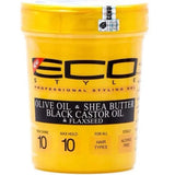Eco Styler Gold olive shea butter black castor and flaxseed gel 32oz