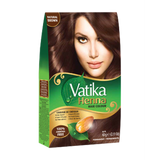 Dabur vatika HENNA hair color Natural Brown 6 x Sachets