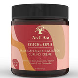 As i am Restore & Repair Jamaican Black Castor Oil Curling Creme 8oz/227g