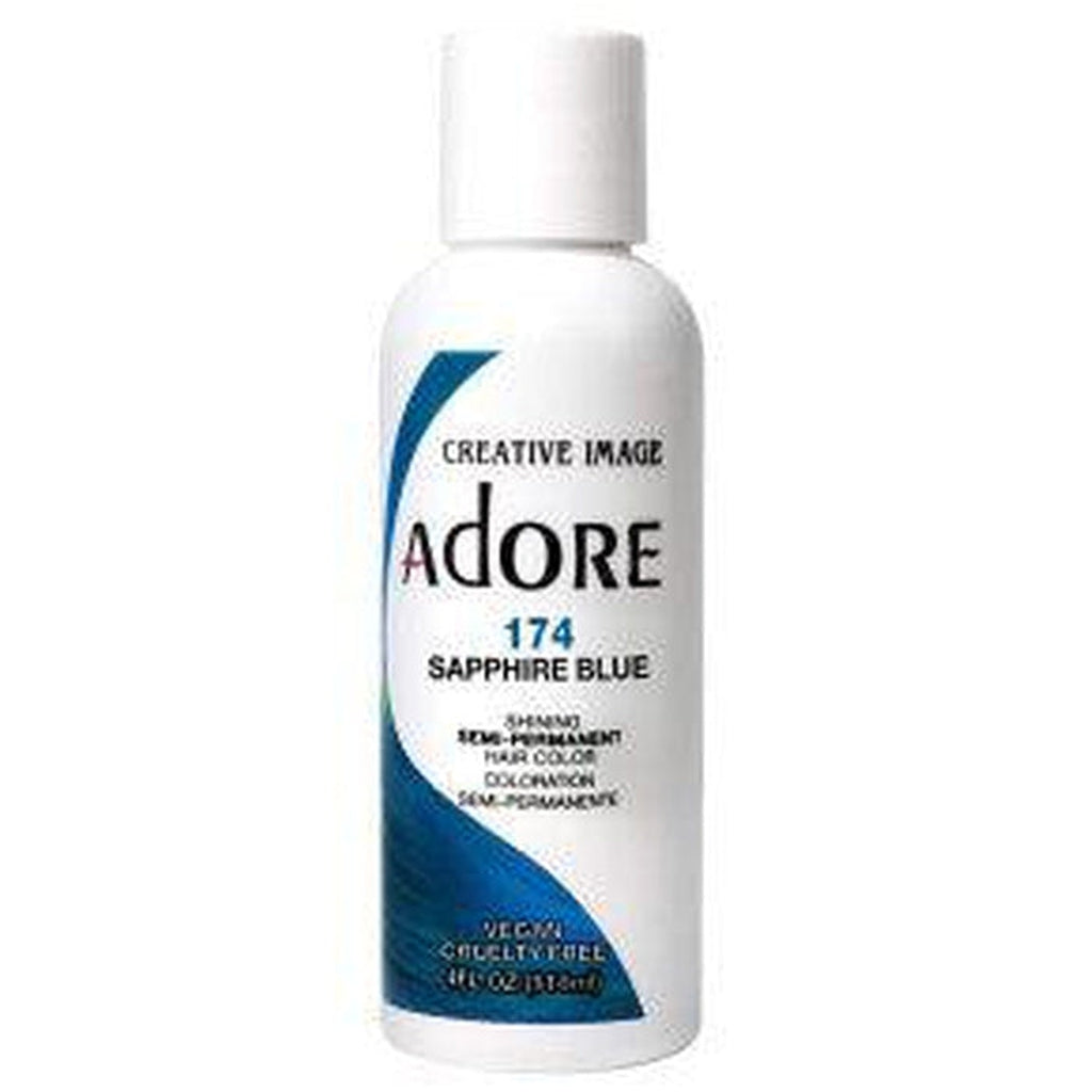 Adore Semi Permanent Hair Color Sapphire Blue 174 - URBAN BEAUTE