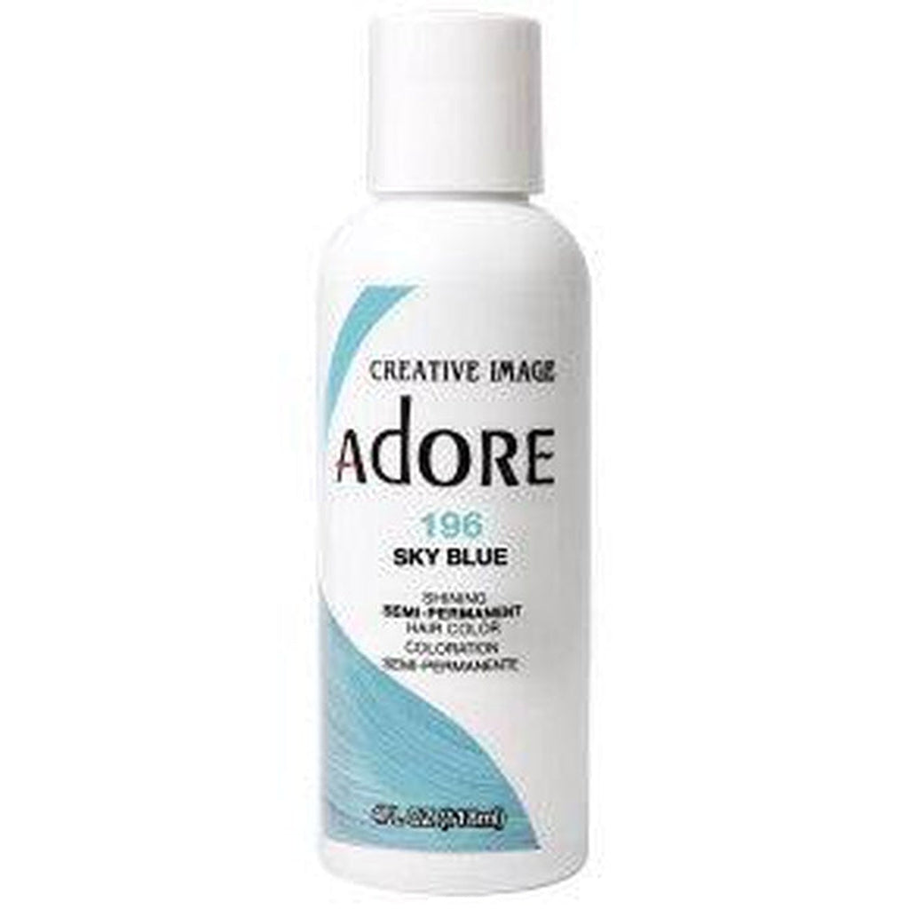 Adore Semi Permanent Hair Color Sky Blue 196 - URBAN BEAUTE