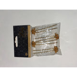 Lily prem. coll. gold pins with flower - URBAN BEAUTE