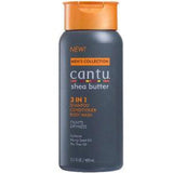 Cantu Men Shea Butter 3in1 Shampoo Conditioner Body Wash 13.5 oz