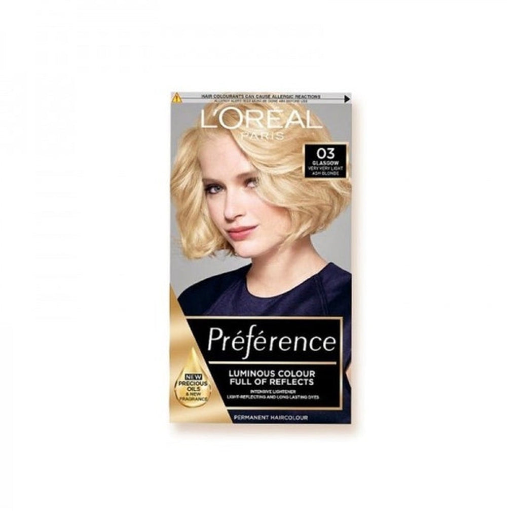 L'oréal Preferacne Hair Color 03 Glasgow Very Very Light Blonde - URBAN BEAUTE