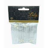 Lily Premium Collection Hair Pins Silver - URBAN BEAUTE
