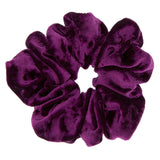 Lily Collection Velvet Hair Scrunchie - Purple - URBAN BEAUTE