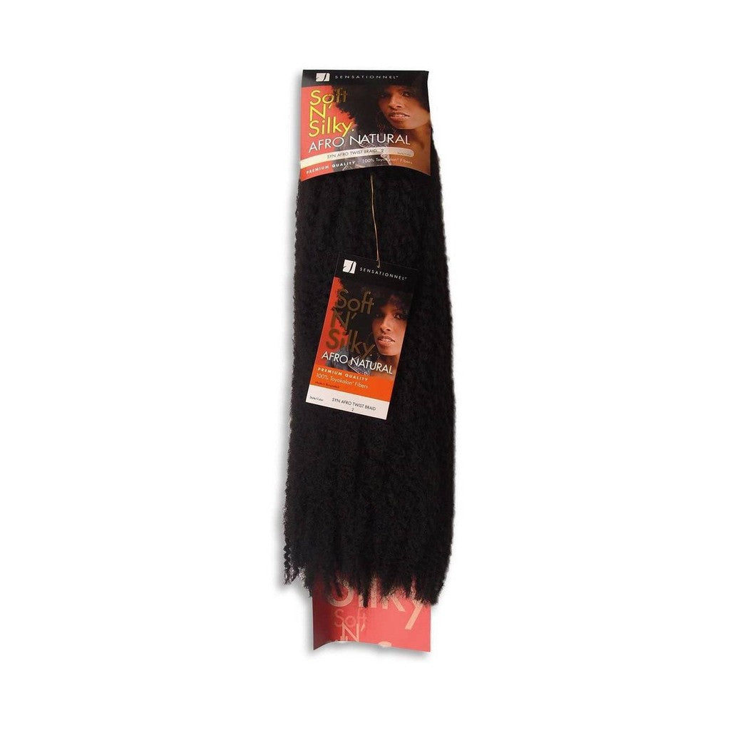 Sensationnel Soft N Silky Afro Natural Syn Afro Twist Braid Color 99J - URBAN BEAUTE