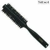 Sibel classic 62 40mm 100 boar bristle radial hair brush round rubber & black - URBAN BEAUTE