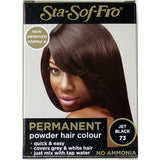 Sta-Sof-Fro Permanent Powder Hair Colour Jet Black 8g